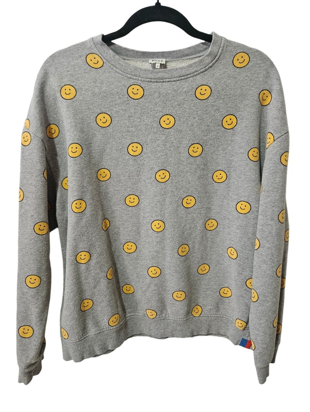 KULE Oversized Smile Crewneck Sweatshirt Organic Cotton S - Picture 4 of 13